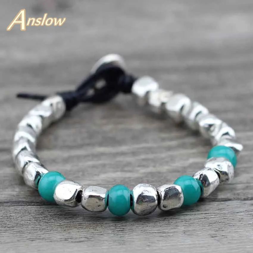 Anslow новинка популярный бренд высокое качество шарм Bijoux унисекс манжета веревка