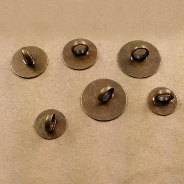 Пустые держатели для колец волос фурнитура 8 мм 10 12 Плоская Круглая клейкая