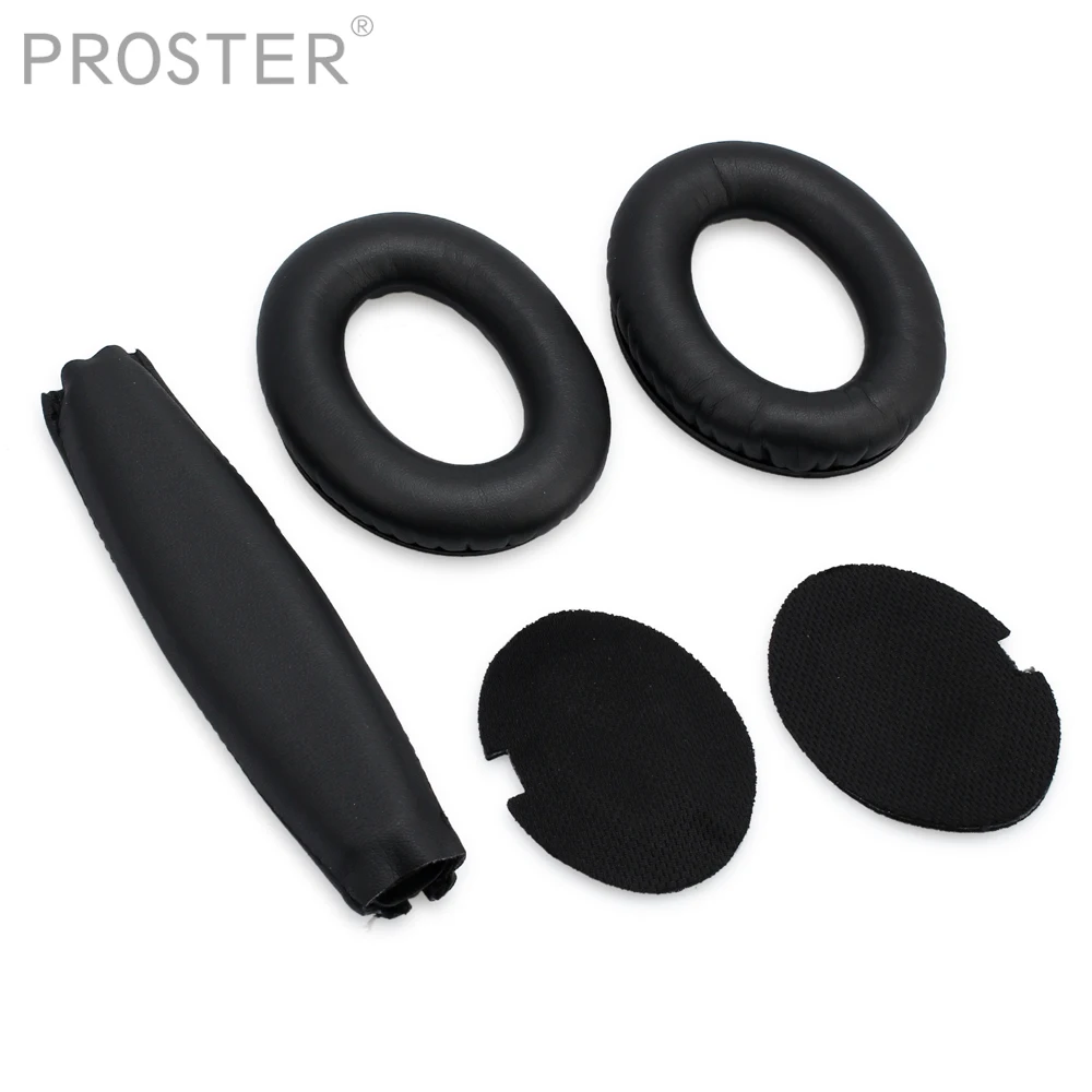 

Proster HOT-Soft Ear Pads Headband Cushion Earpads For Quiet Comfort for QC15 QC2 Headphone Replacement Sponge Earpads