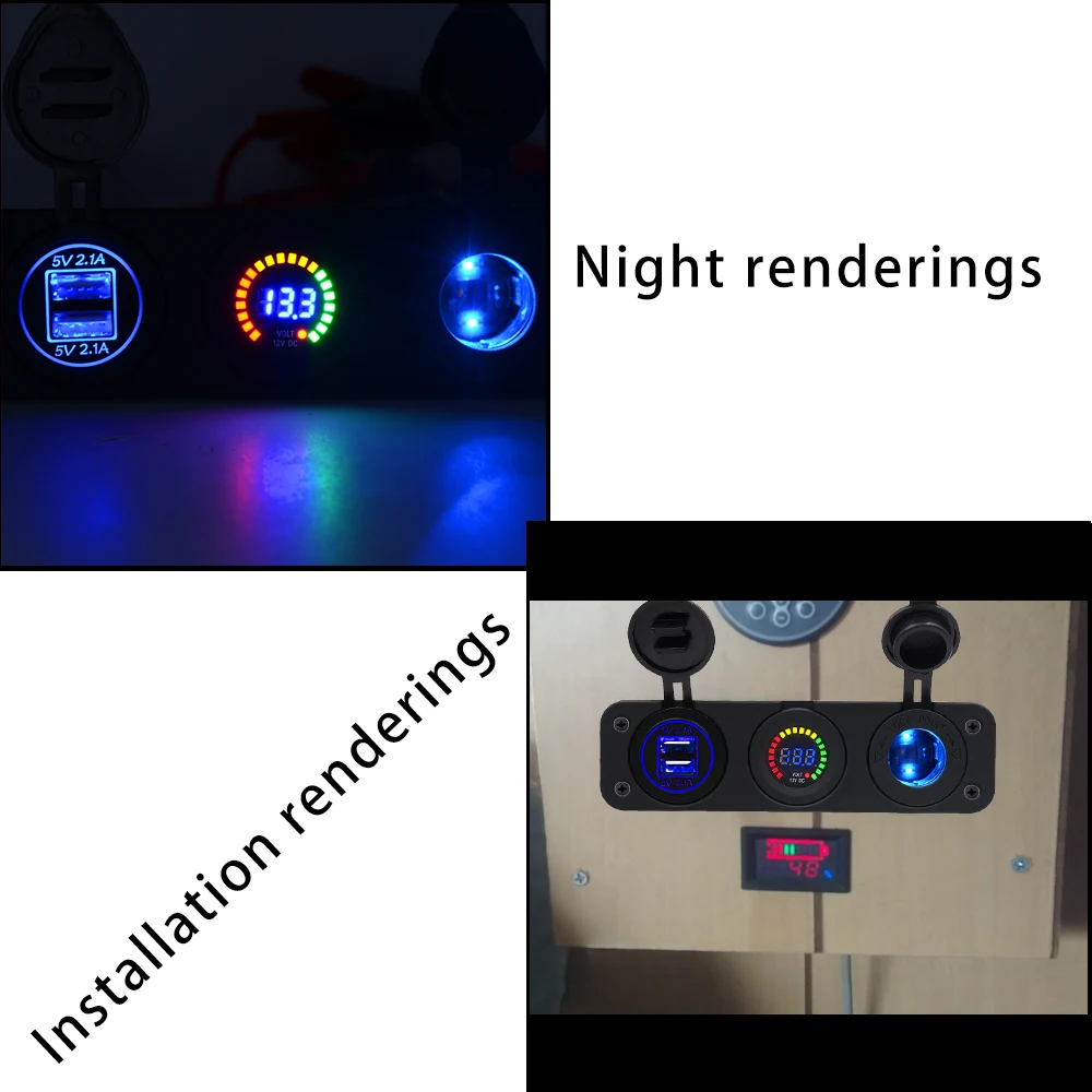 Водонепроницаемый автомобильный адаптер WUPP с двумя USB портами 5 В 4 2 А