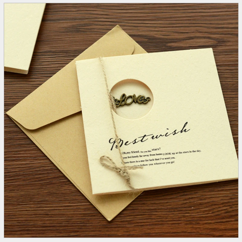 10PCS Creative Business Party Birthday Invitations Card Decoration Romantic Wedding Supplies Wish | Дом и сад