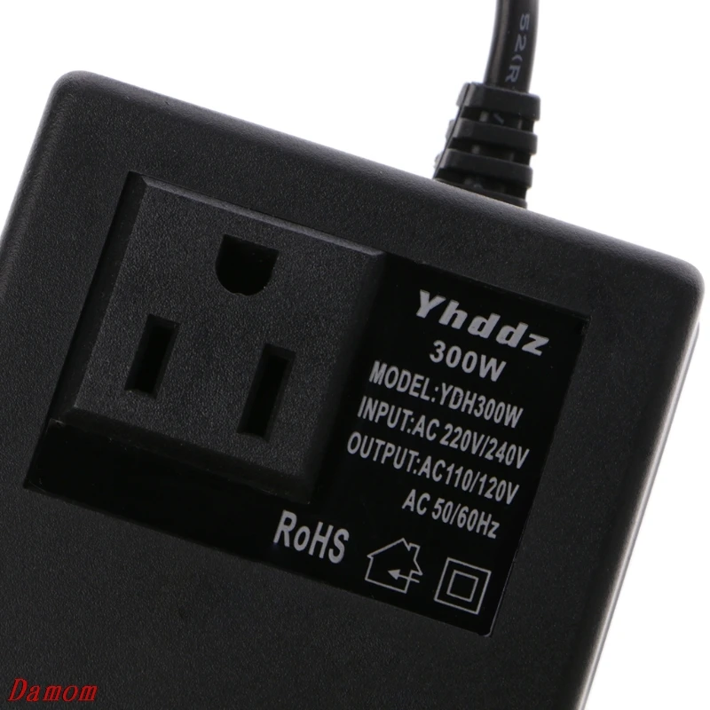 300W 220/240V постоянного тока до 110/120 В переменного тока для ступенчатого понижения путешествия Напряжение трансформатор конвертер XinP