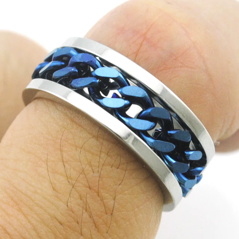 Мужские кольца из нержавеющей стали в стиле панк-рок | Украшения и аксессуары