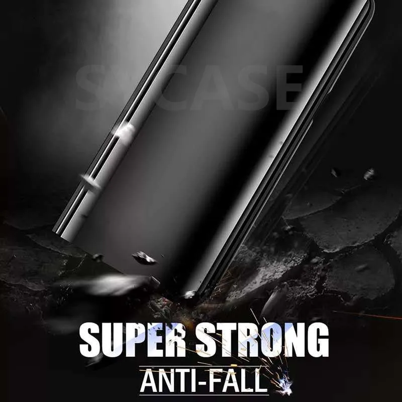 SYCASE Clear View зеркало Smart Case для samsung Note 4 5 8 9 C8 C10 ON5 ON7 2016 стоят интеллектуальный Флип