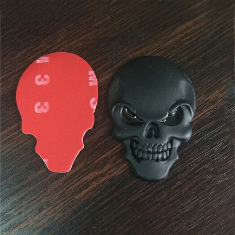 Высококачественные 3D металлические золотые черные черепы Скелет автомобиль