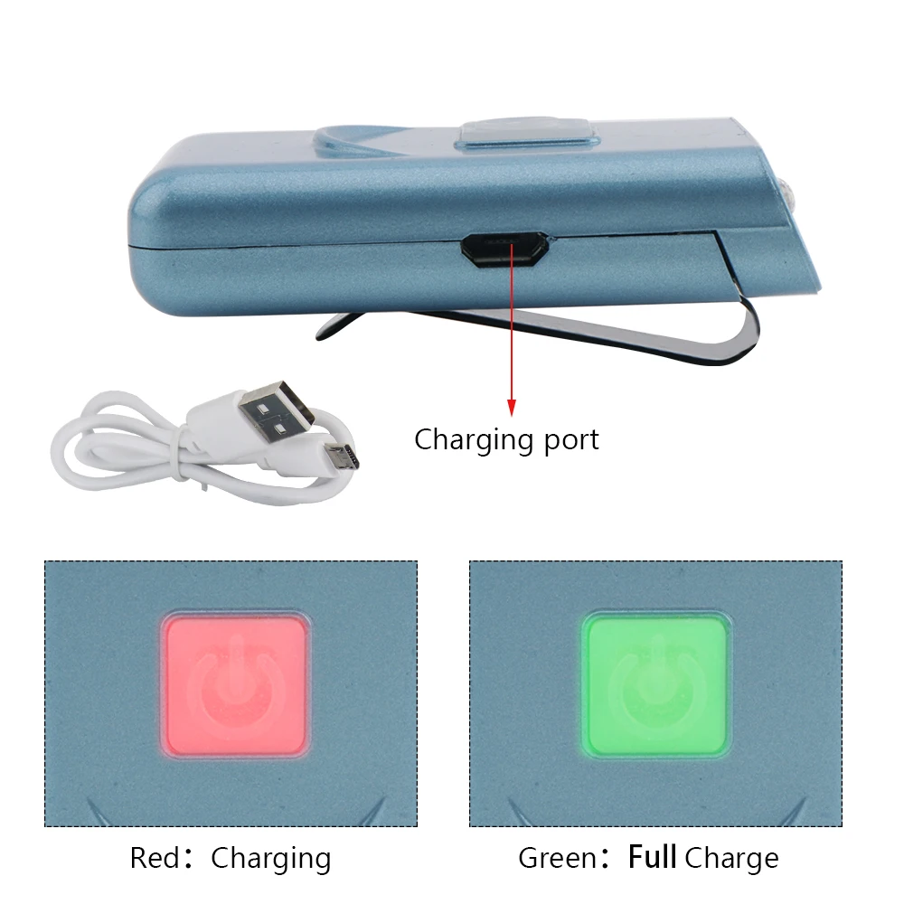 BORUiT 3 светодиода крышка для фары зажимы USB зарядное устройство головной убор IR Serson