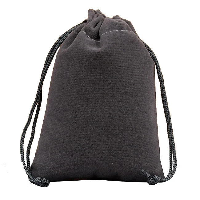 Gray 5 шт./лот 12*15 см, 10*20 см, 13*18 см, бархатные мешочки для упаковки ювелирных изделий, упаковка с завязкой, подарочные пакеты и мешочки оптом - Цвет: Gray