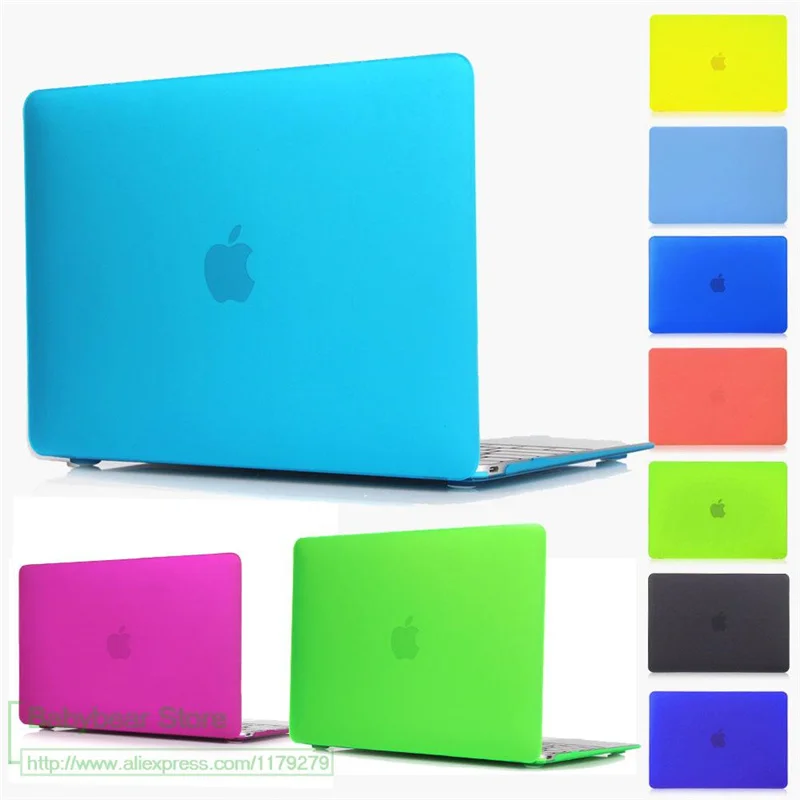 Прозрачный/Матовый Жесткий чехол для Macbook Air Pro Retina 11 12 13 15 дюймов сумка ноутбука Book