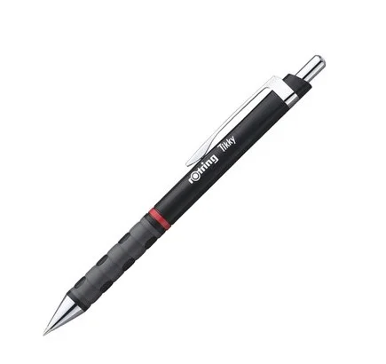 black Шариковые ручки Rotring Tikky, синие чернила, M, ручка, школьные и офисные канцелярские принадлежности, 1 штука - Color: black