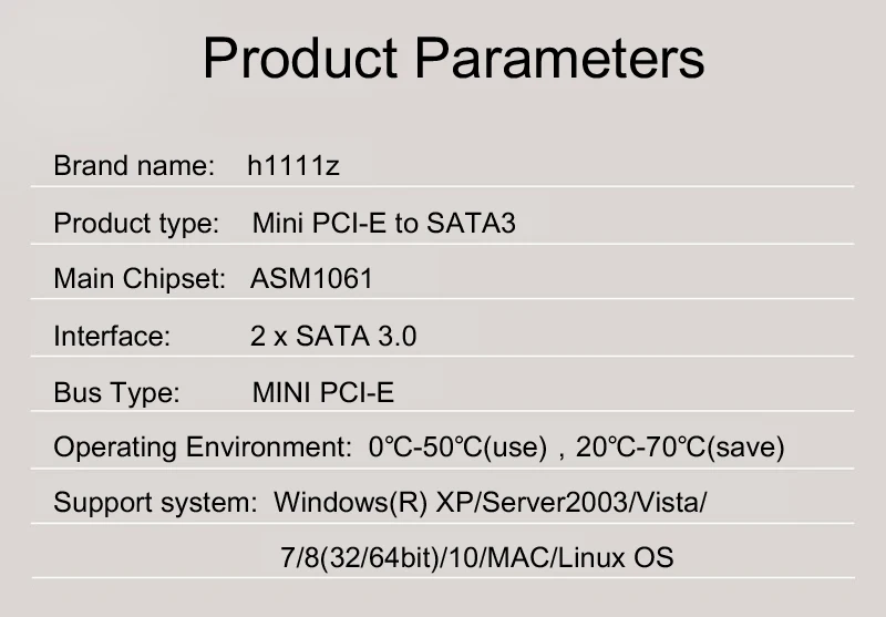 10 шт. 2 Порты и разъёмы SATA 6 г mini PCI Express карты расширения e III 3 0 конвертер половина