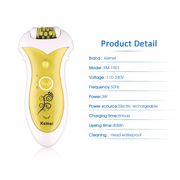 Kemei KM 1901 4 в 1 перезаряжаемая многофункциональная Женская бритва Электрический