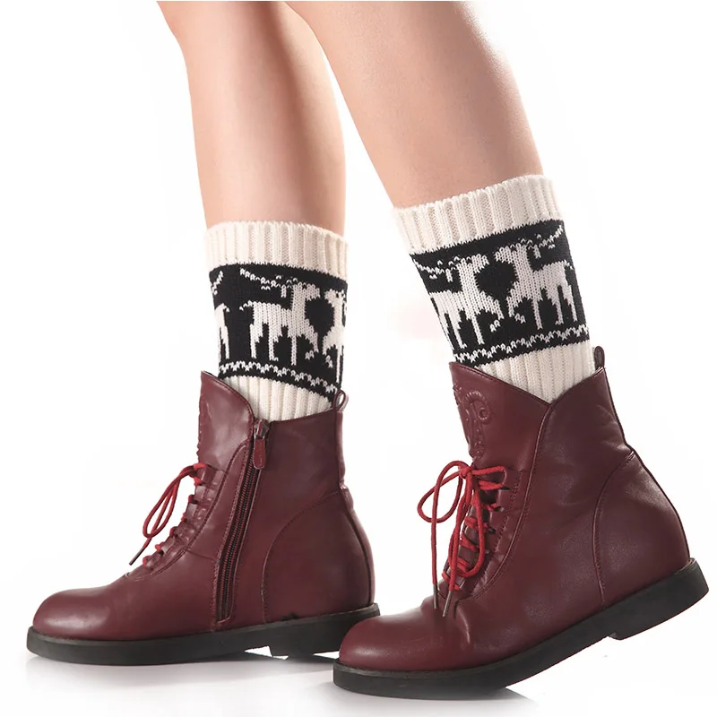Оптовая продажа ботинки из кожи лося носки гетры зимние короткие женские