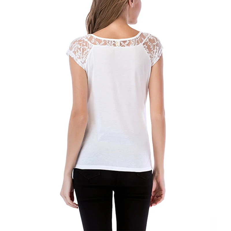 2019 Весенняя мода Сексуальная кружевная полая лоскутное v-образным вырезом