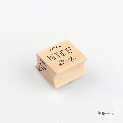1 шт. мультфильм жизни ежедневно Дерево Штамп DIY ремесло деревянные резиновые штампы для scrapbooking канцелярские принадлежности Скрапбукинг Стандартный штамп - Цвет: 01