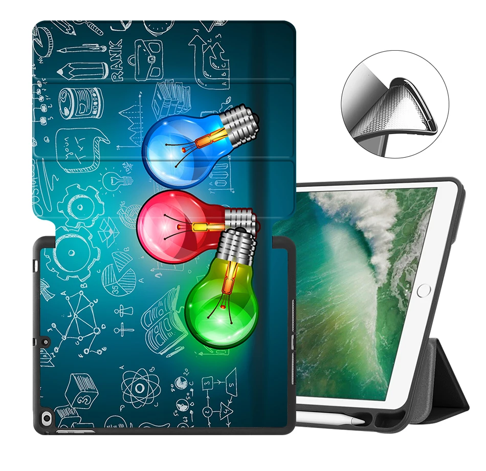 MTT Чехол для iPad 9,7 дюймов Funda TPU кожаный флип-чехол для iPad Air 1 Air 2 Автоматический Режим сна/пробуждения A1822 A1823 A1893 A1954
