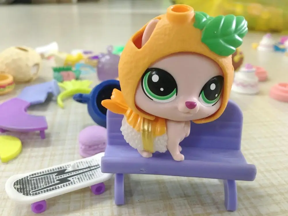 Littlest аксессуары для домашних животных шляпы очки торты много 20 шт коллекция детских игрушек
