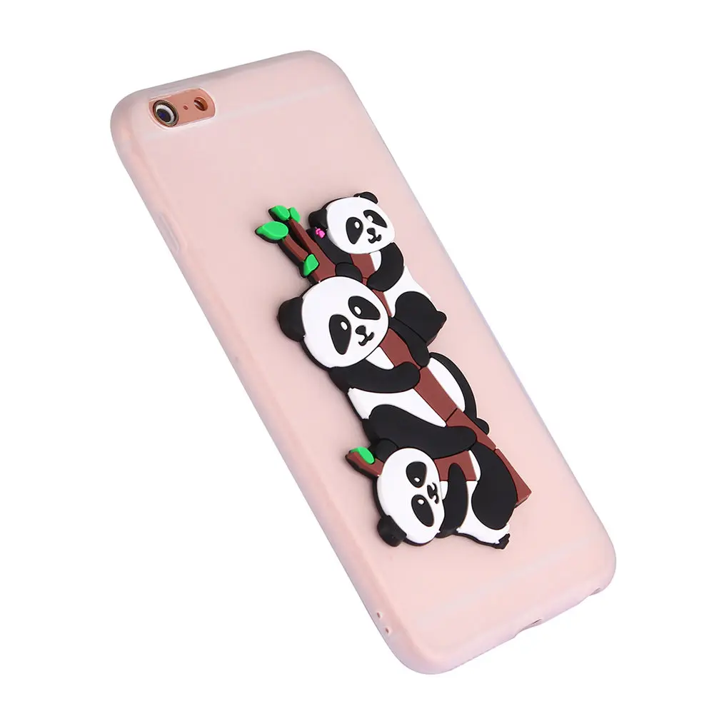 Чехол для Apple iPhone 6 plus 5 дюймов Coque Милая панда Мягкий силиконовый чехол S 6splus