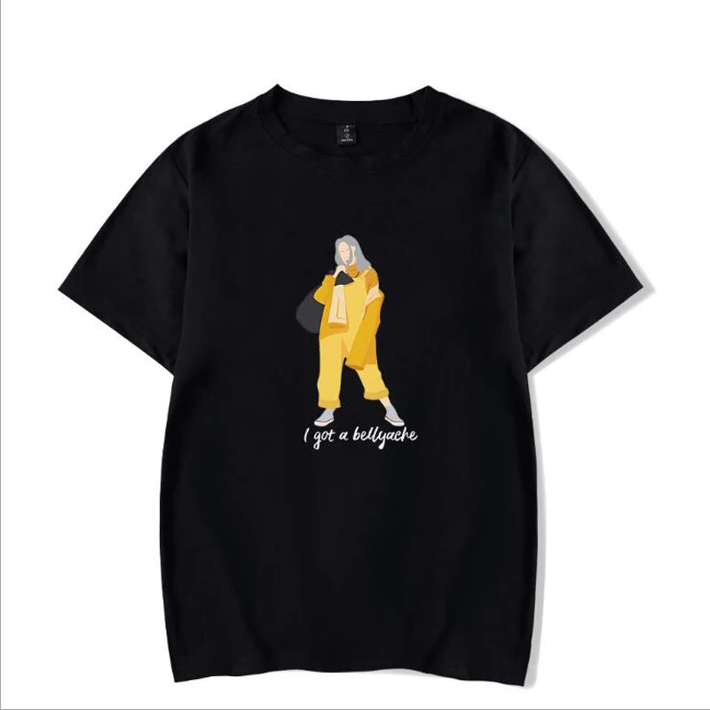 03 Billie eilish мужские Футболки Уличная футболка в стиле хип-хоп Homme летние мужские футболки с коротким рукавом мужские футболки camisetas hombre - Цвет: 03
