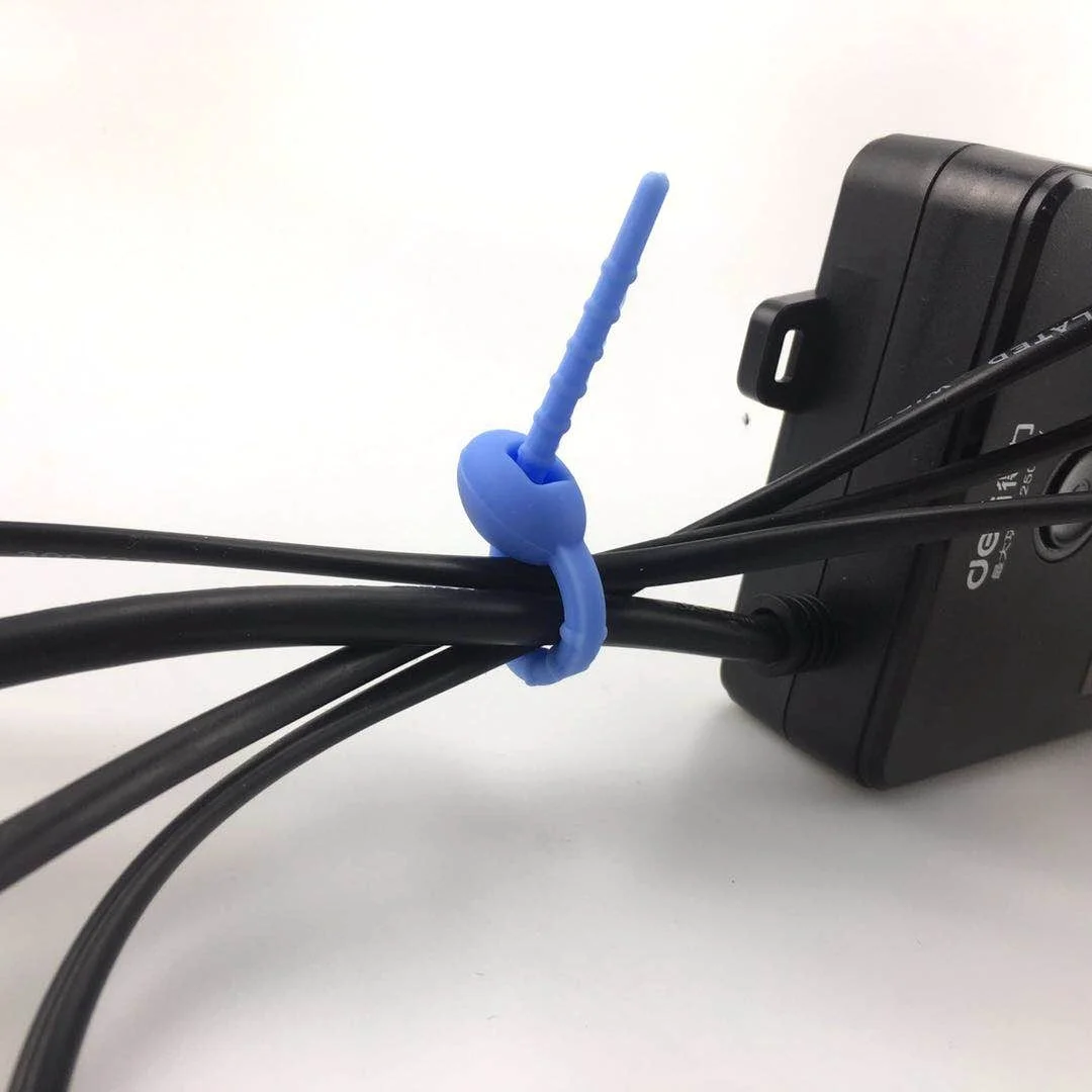 Многоразовые силиконовые кабельные стяжки для хранения еды уплотнительные