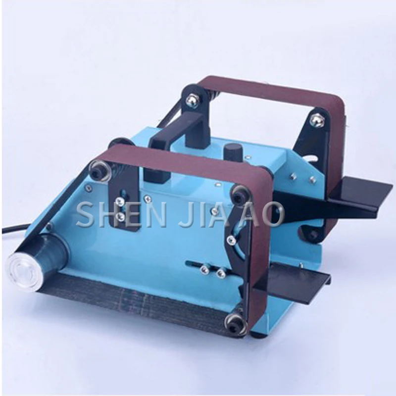 220V Double-head Small Desktop Double-axis Belt Machine Micro Double Sanding Home Polishing Grinding Knife Tool 750W | Инструменты