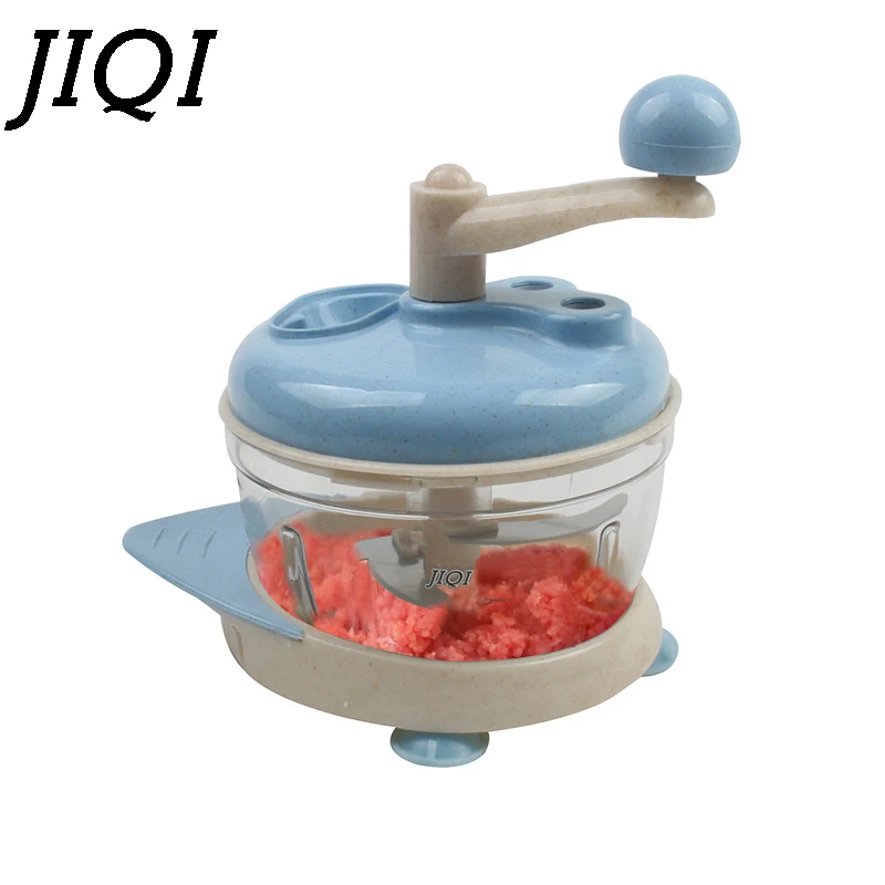 JIQI многофункциональная ручная мясорубка ломтерезка для говядины свинина измельчитель овощей ручной измельчитель пищи блендер фрукты Чеснок резак