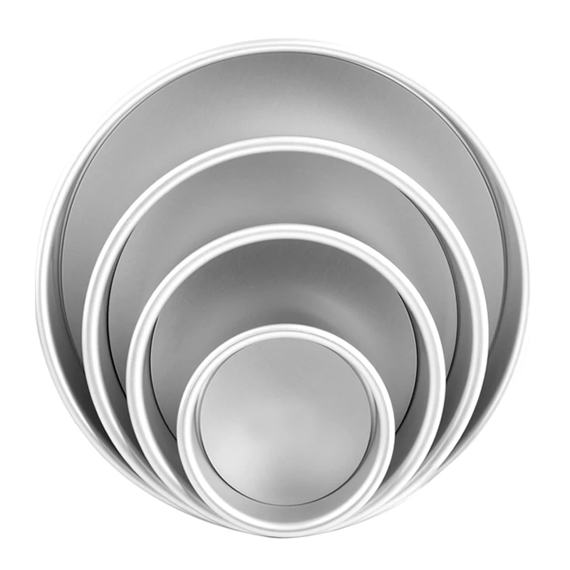 Aluminium Alloy Fondant Cake Round Shape Removable Bottom Molds Chiffon Tool for the Kitchen Baking Decorations 301-0276 | Дом и сад