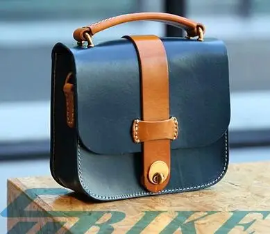 dark blue Aceoffix для велосипеда Brompton кожаная сумка A-bag кожаная сумка на руль велосипеда - Цвет: dark blue