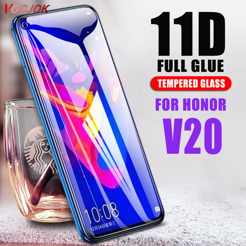 11D полностью клеящееся закаленное стекло для huawei Nova 4 Nova4 Защитная пленка для huawei Honor V20 View 20 View 20 защитное стекло