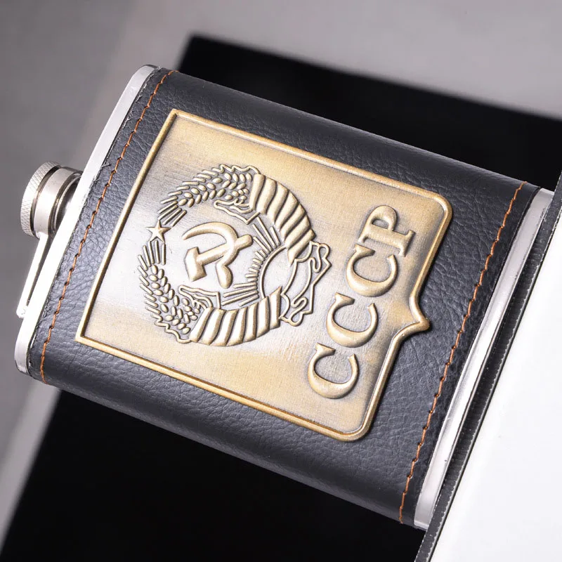 Модные переносные Роскошные фляжки объемом 8 унций из нержавеющей стали фляжка