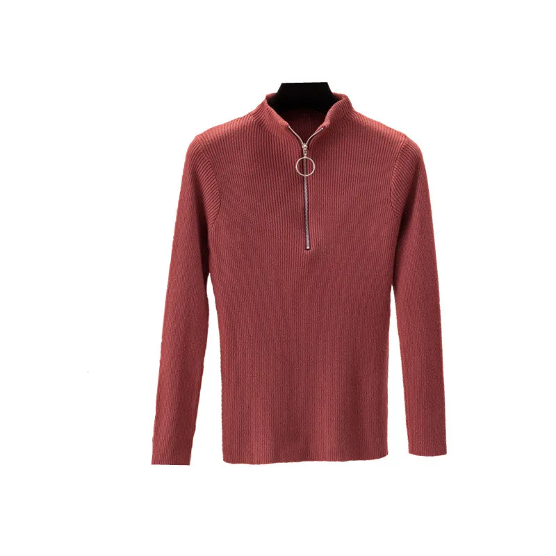 zipper Sweater 2019 NEW Autumn winter Women pullover sexy female sweater o-neck Knitted Slim pullovers pull PZ735 | Женская одежда