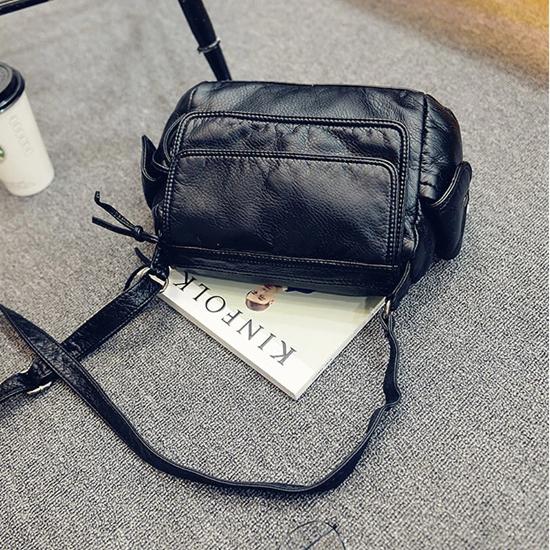 Женская сумка мессенджер Черная/серая 2018|fashion handbag|handbags fashionsmall handbag |