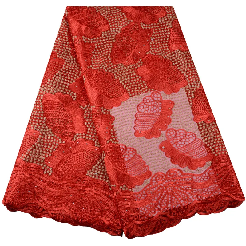 2018 Hot Sale Nigerian French Lace Fabrics Transparent Mesh Orange Fabric For Wedding Party Dress 5 Yards F953 | Дом и сад