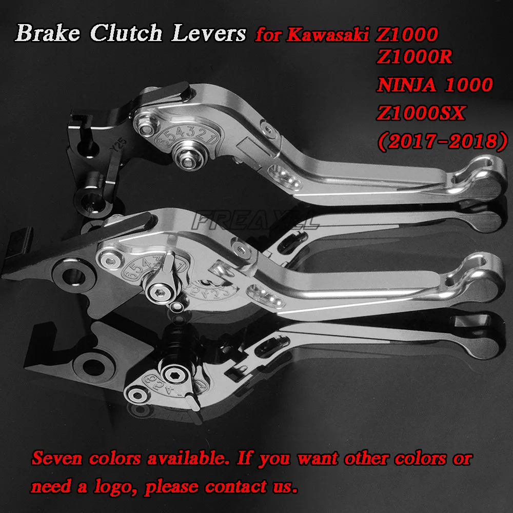 For Kawasaki Z1000 Z1000R NINJA 1000 Z1000SX 2017-2018 Aluminum Motorbike Levers Motorcycle Brake Clutch Foldable | Автомобили и