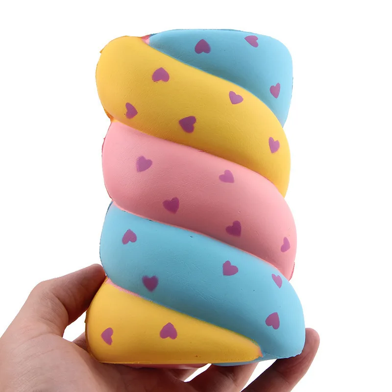 14 см Радуга конфеты хлопок мороженое мягкими замедлить рост Jumbo мягкий Squeeze Kawaii