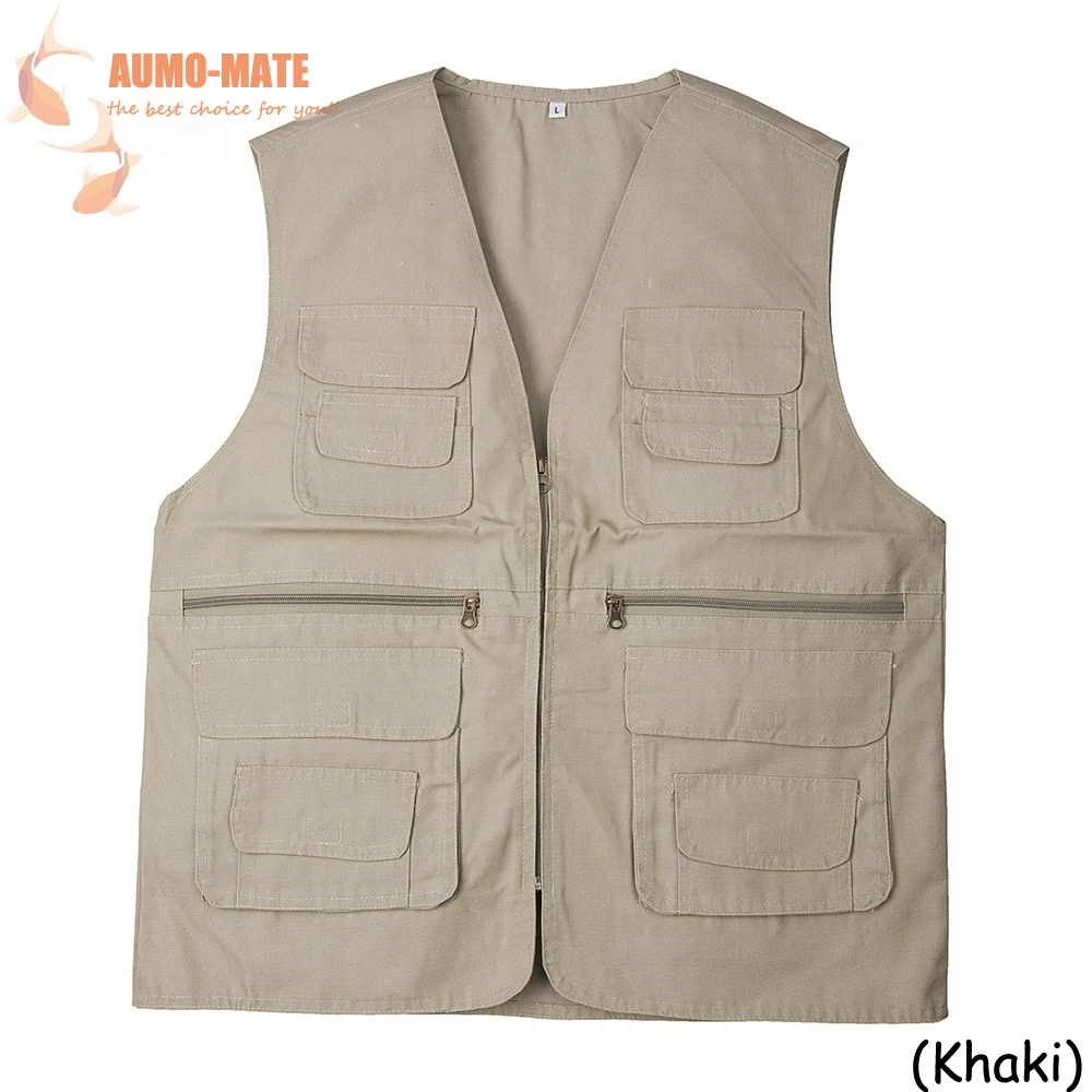 Fly Fishing Vest Outdoor Sleeveless Jackets Cotton Waistcoat Vests Fit For Hiking and Camping | Спорт и развлечения