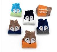 2016 new baby socks newborn cotton cartoon animal fox summer kids socks for girl boys cute toddler anti slip socks for children