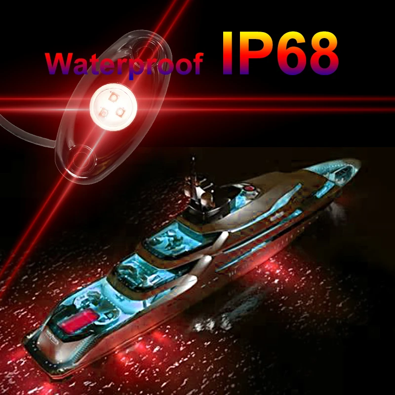 CNSUNNYLIGHT лодка Yacht Deck RGB светодиодные горные фонари подводный Bluetooth контроллер многоцветный светодиодный комплект для корабля Музыка Звук мигалка