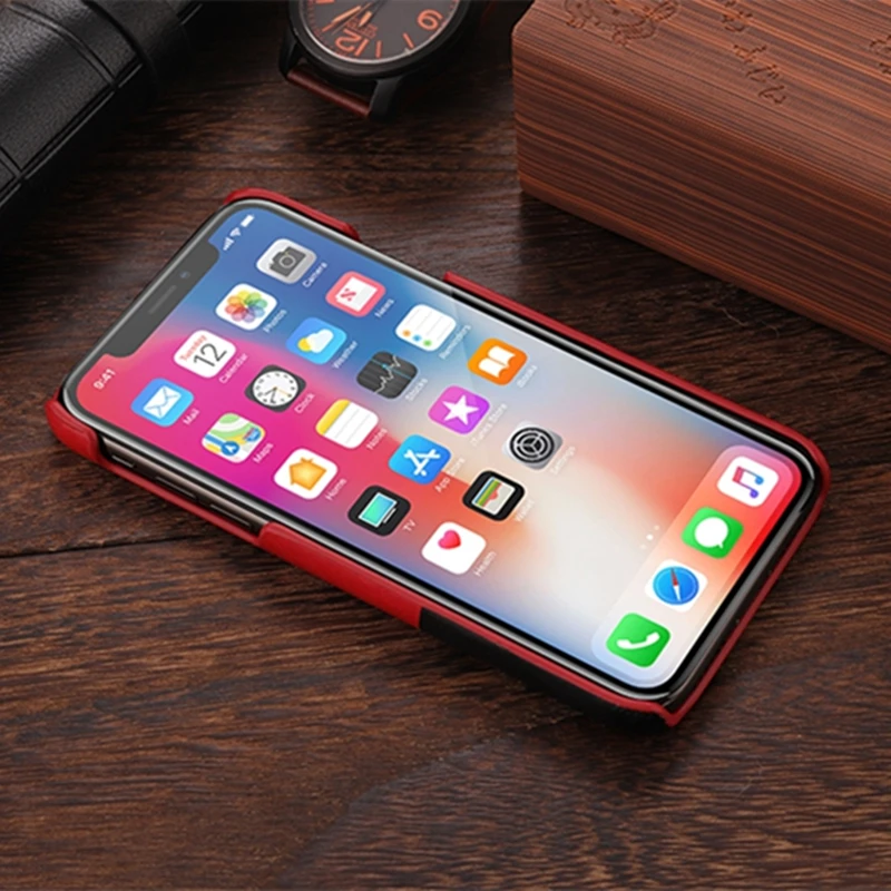 Hotr Роскошный чехол для телефона из искусственной кожи iphone 6 6s 7 8 plus X ультратонкая