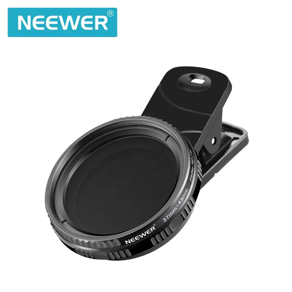 Фильтр для объектива мобильного телефона Neewer 37 мм с клипсой ND 2 400 регулируемая