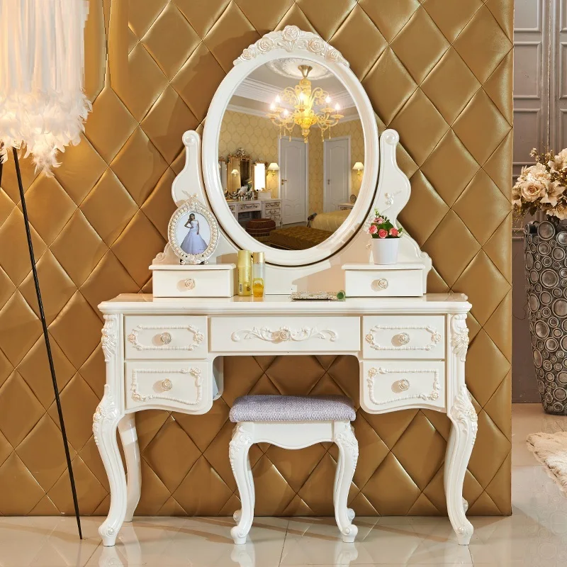 Туалетный столик для Coiffeuse Avec Miroir Toaletka Dormitorio Makeup Vanity Aparador Настольный корейский кварто мебель для спальни Penteadeira - Цвет: Version C