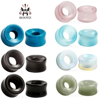 wholesale price new beautiful hollow stone ear tunnels expanders piercing body jewelry earring plugs gauges stretchers 36pcs