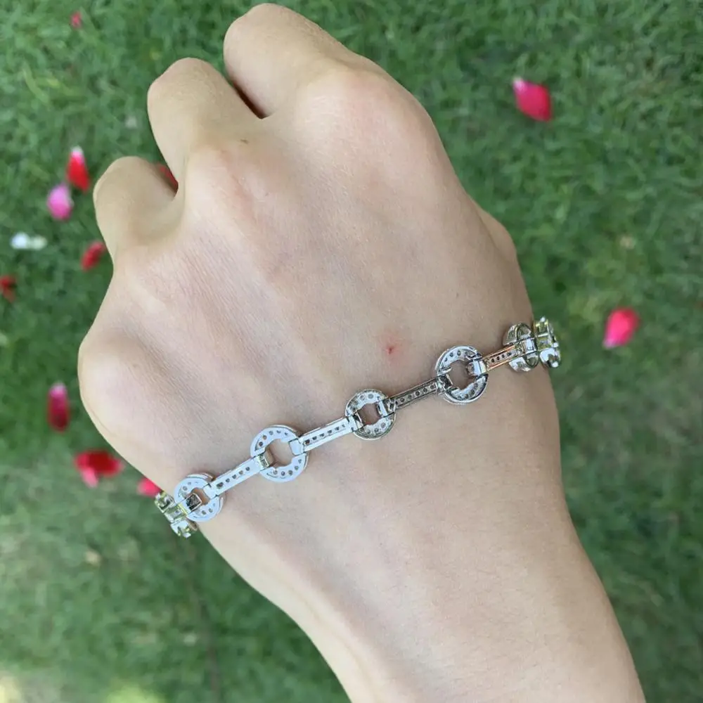 19 см Новое поступление Лидер продаж винтажное модное ювелирное изделие серебро