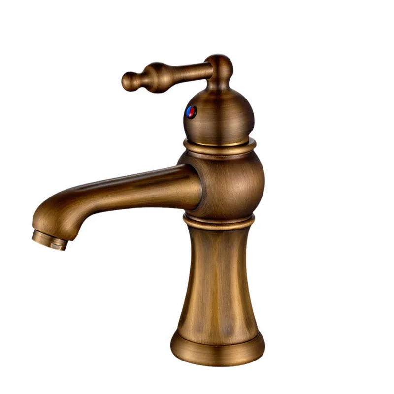 Смесители для раковины в ванной комнате антикварные латунные смесители горячая