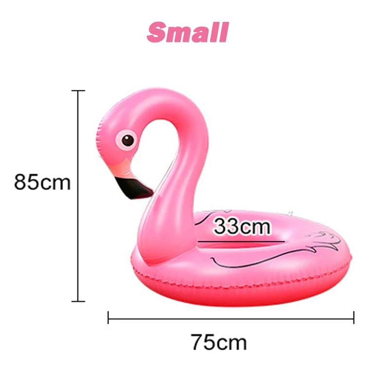 flamingo-small Надувное кольцо для плавания, гигантский плавательный круг для взрослых, круг для плавания, спасательный круг, плот, детский плавательный бассейн, вечерние игрушки - Цвет: flamingo-small