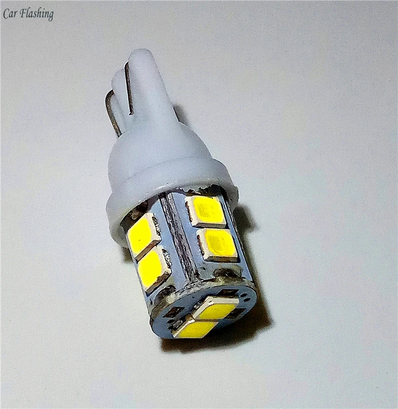 Автомобильный мигающий 100 шт. Акция T10 10 smd 1210 светодиодный автомобильный сигнал