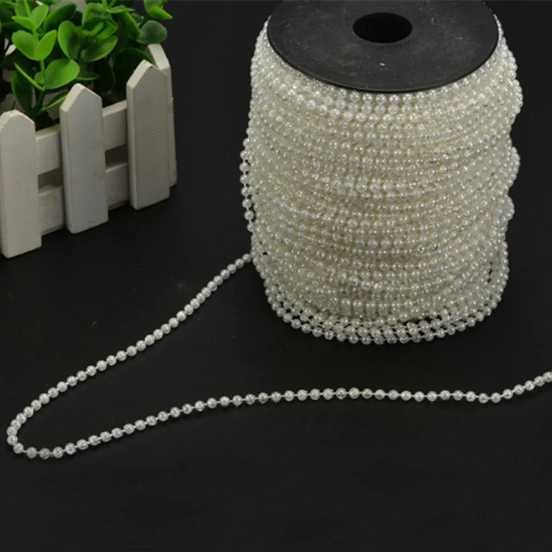 Искусственный жемчуг цепочка 4 мм 20 м|ornamental decoration|ornaments curtainsornaments beads |