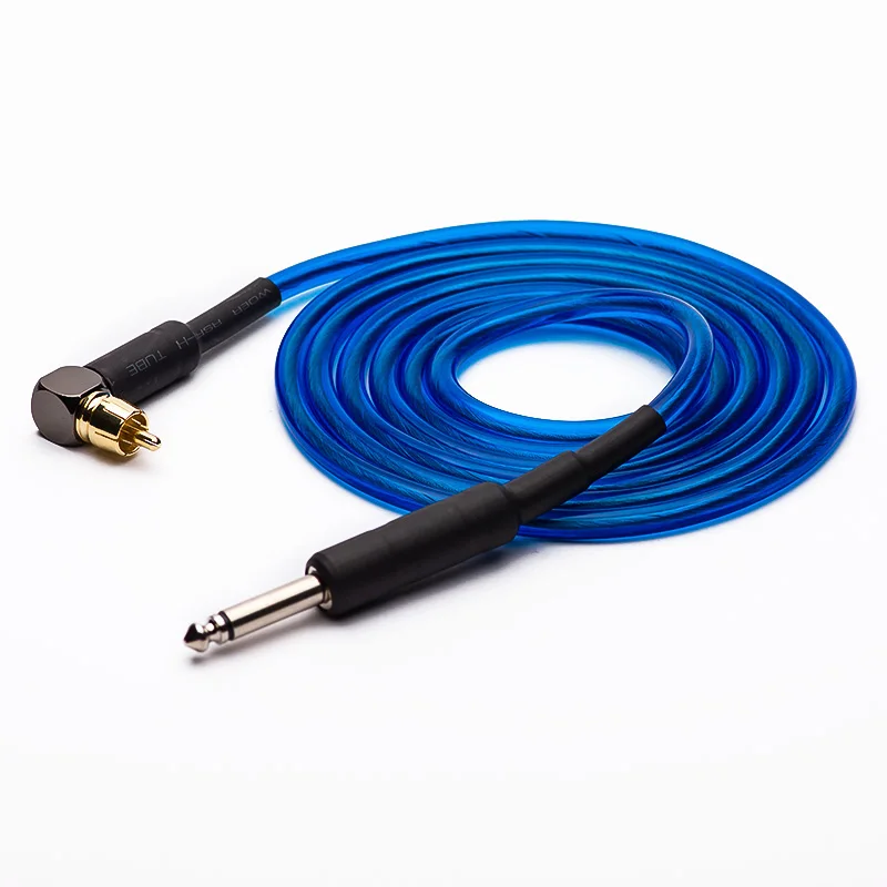 EZ Pro design зажим для шнура кофейный черный/синий разъем RCA 6 футов тату машины