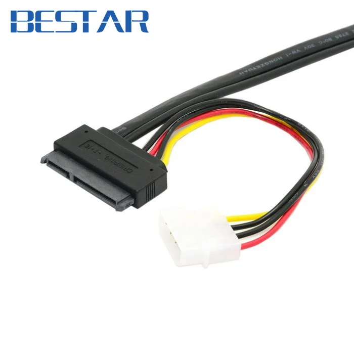 Кабель адаптер 50 см esip Power ESATA Combo на SATA 22pin и IDE 4pin 5 в 12 В для жесткого диска 3 дюйма 2