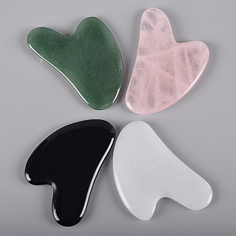 Массаж Gua Sha Инструмент Уход за лицом натуральный камень Китай традиционный спа иглоукалывание выскабливание Исцеление здоровье красота тело
