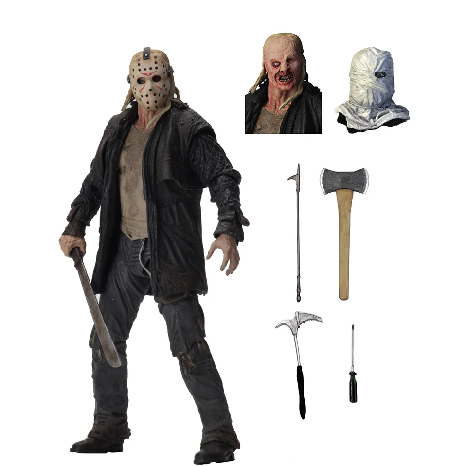 Tronzo NECA Friday The 13th 2009 Jason Voorhees подвижная фигурка ПВХ Модель игрушка фильм ужас Статуэтка подарки на Хэллоуин - Цвет: With Box